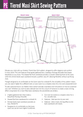Tiered Maxi Skirt | Women's Sewing Pattern